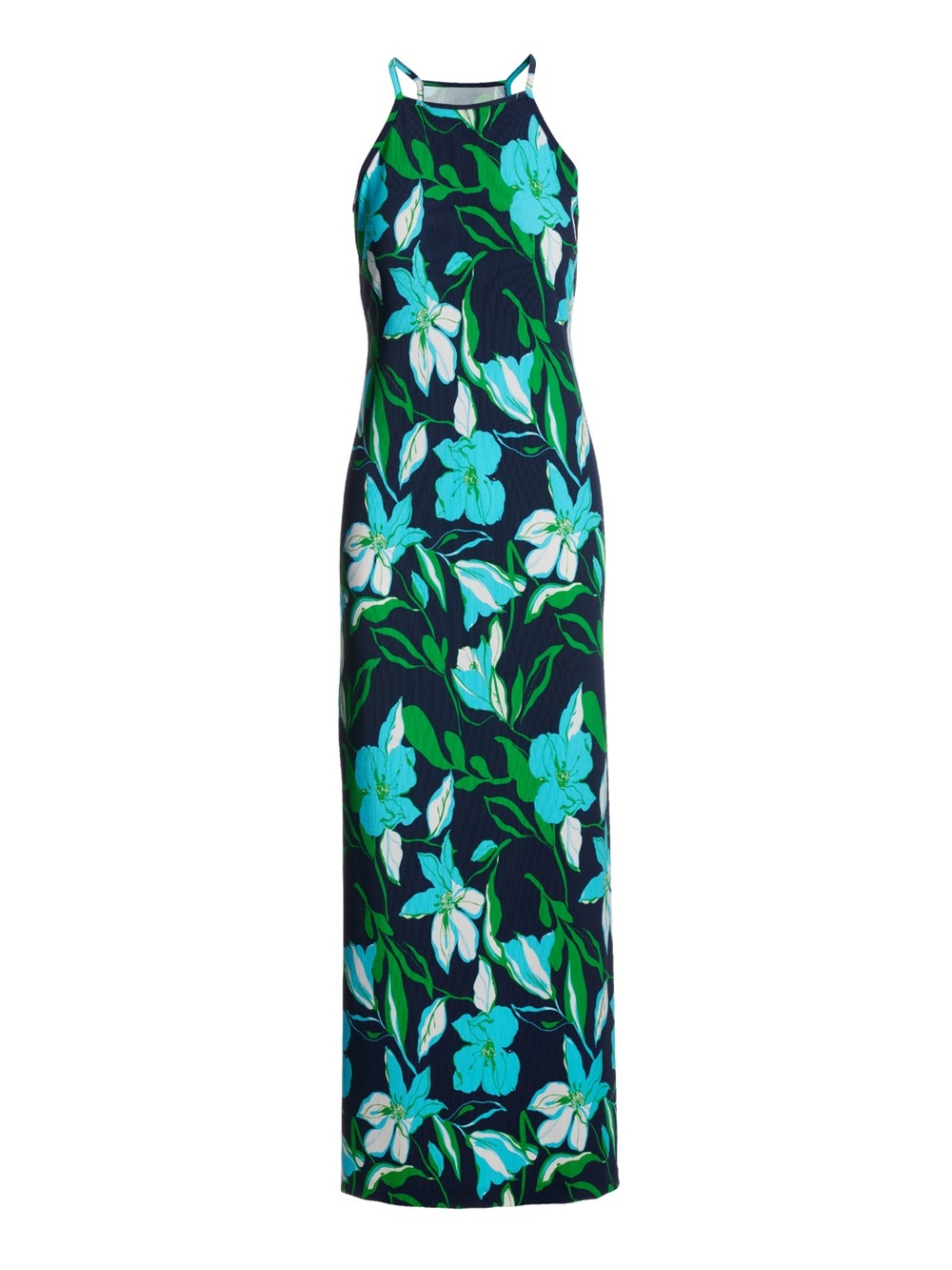 Boston Proper Beyond Travel Summer Lilies Maxi Dress Sz Medium - NWOT - Picture 2 of 6